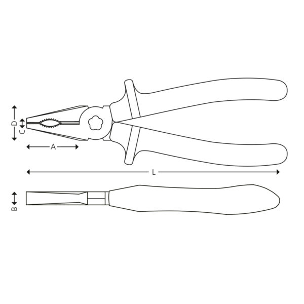 1000V Kombinasjonstang - 180 mm - Bilde 2