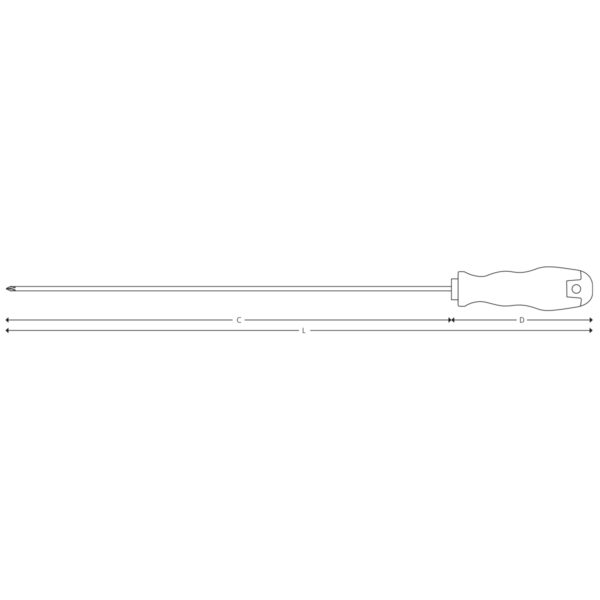 Ekstra lange skrutrekkere for Phillips® skruer - Bilde 2