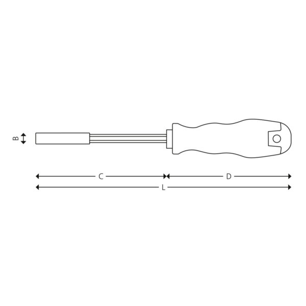1/4” Magnetisk bitshåndtak - Bilde 2