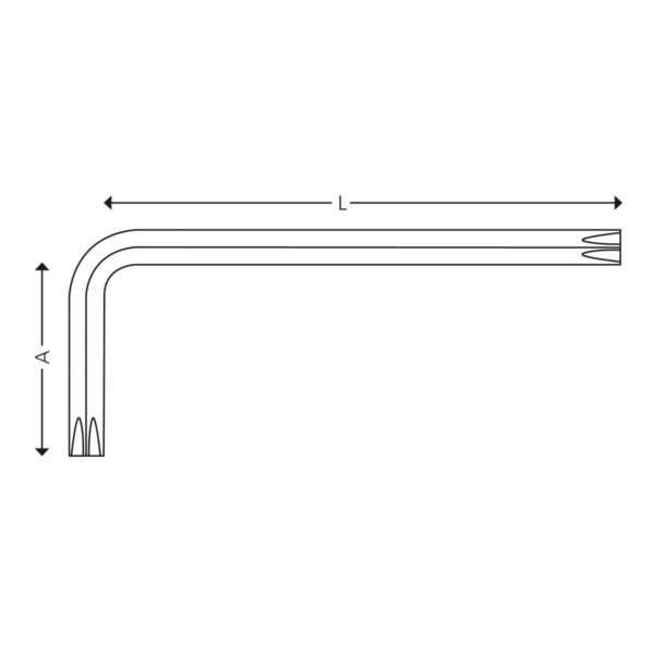 Lange nøkler for Torx® skruer