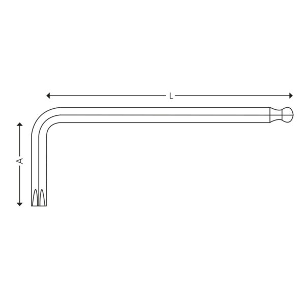 Lange nøkler for Torx® skruer med kulehode - Bilde 2