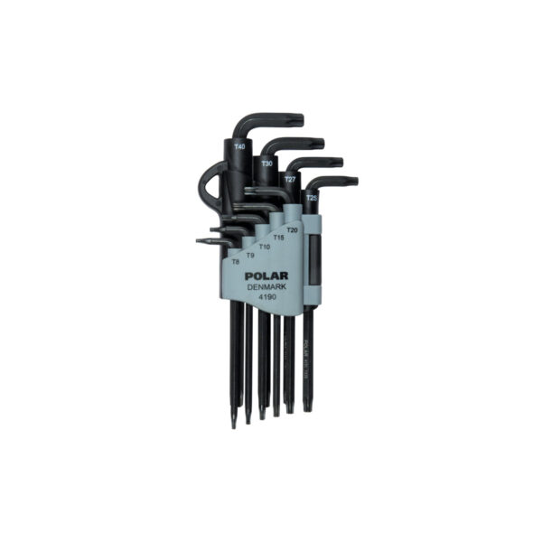 Sett med lange nøkler for Torx® skruer