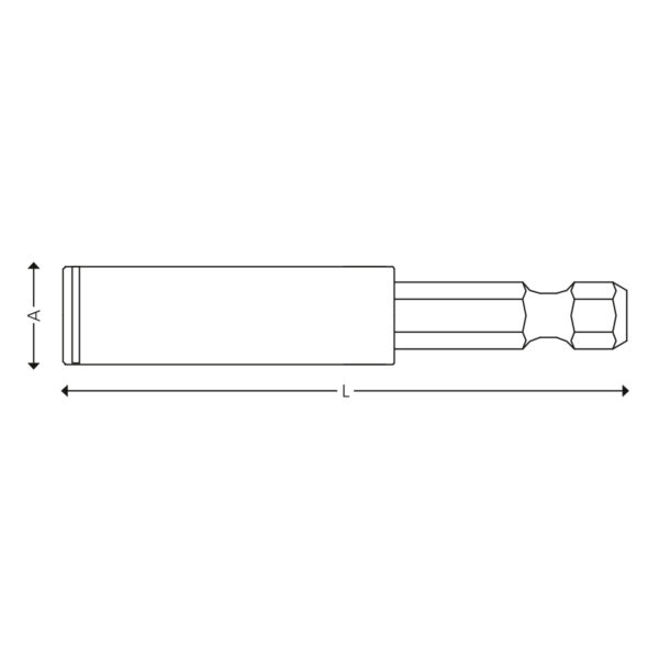 1/4” Magnetiske bitsholdere med låsering - Bilde 3