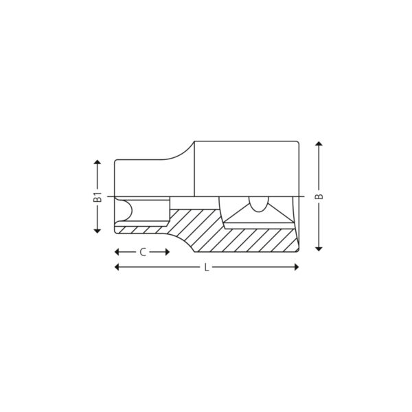 1/4” 12-kant piper - tommer - Bilde 2
