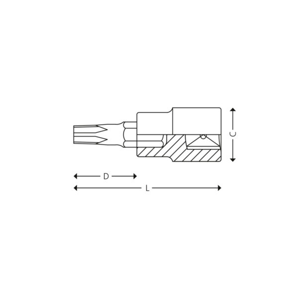 1/2” Bitspiper for Torx® skruer - Bilde 2