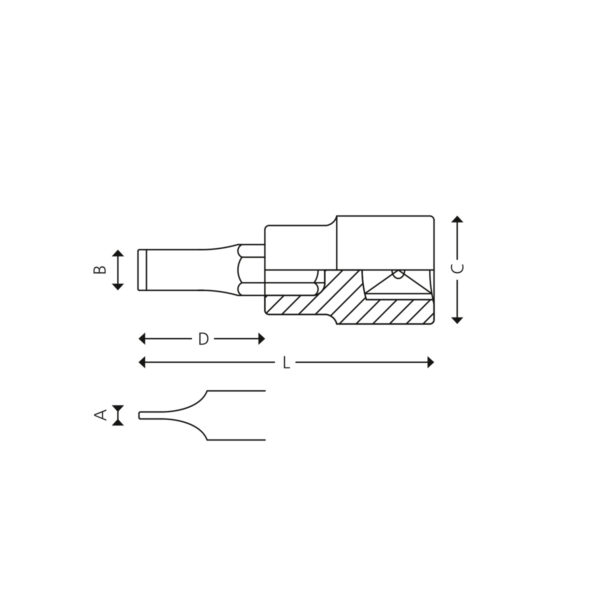 1/2” Bitspiper for sporskruer - Bilde 2