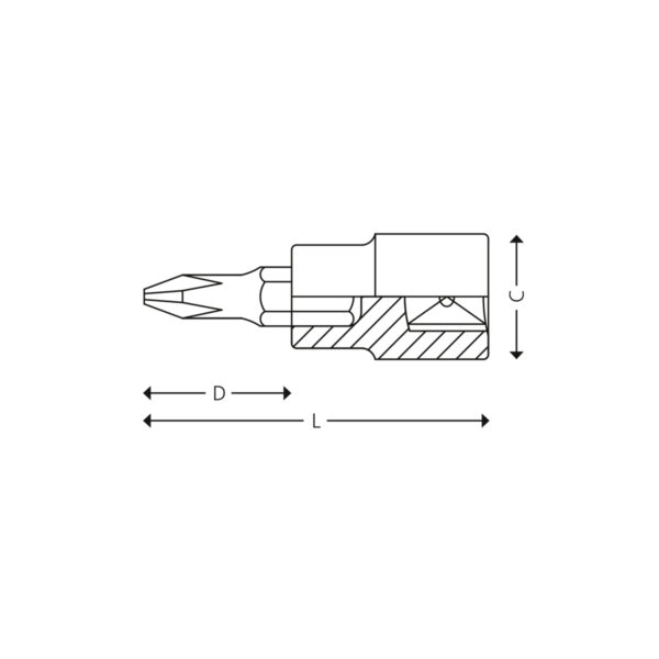 1/2” Bitspiper for Phillips® skruer - Bilde 2