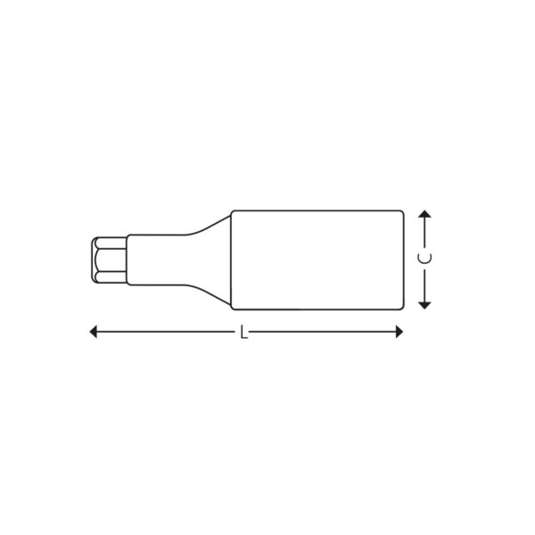 1/2” 1000V Bitspiper for 6-kant skruer - Bilde 2