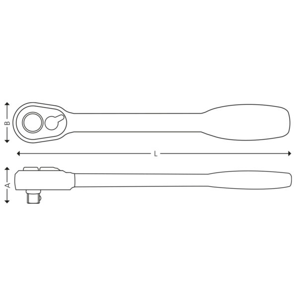 3/8” 1000V skralle - Bilde 2