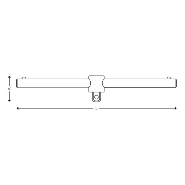 1/2” T-håndtak - Bilde 2