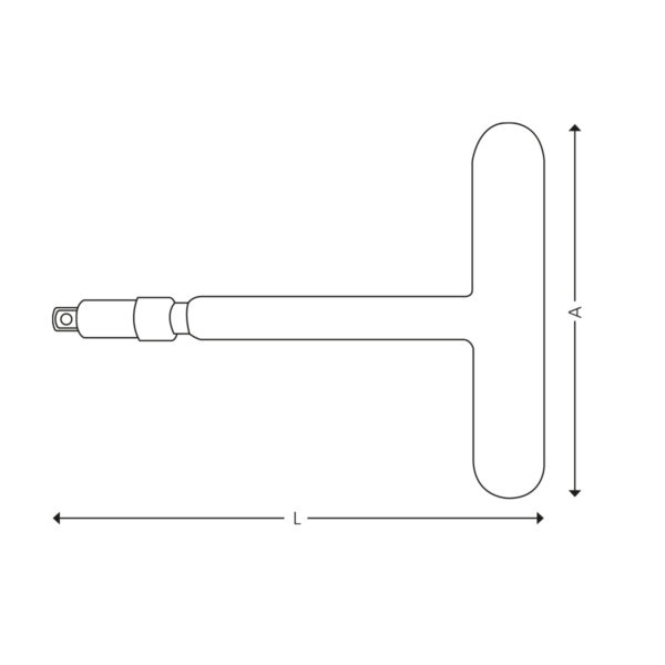 3/8” 1000V T-håndtak - Bilde 2