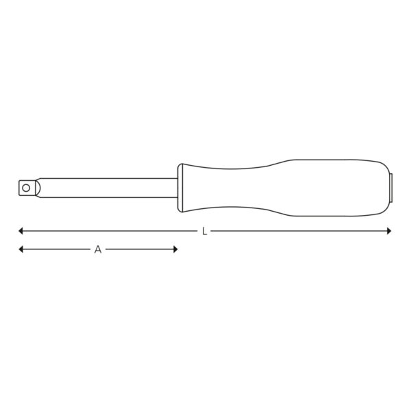 1/4” Pipetrekkerskaft - Bilde 2
