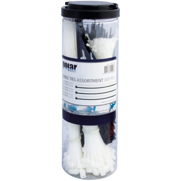 Kabelstrips sortiment - 600 stk.