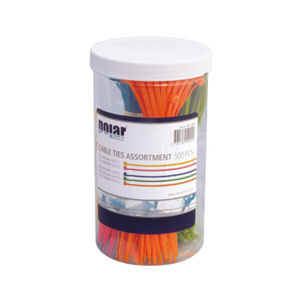 Kabelstrips sortiment - 500 stk.