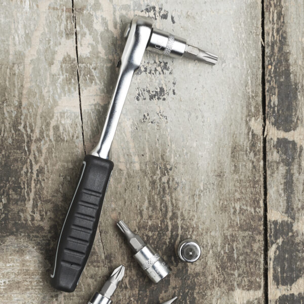 1/4" Reversibel skralle med låsesystem - Bilde 2