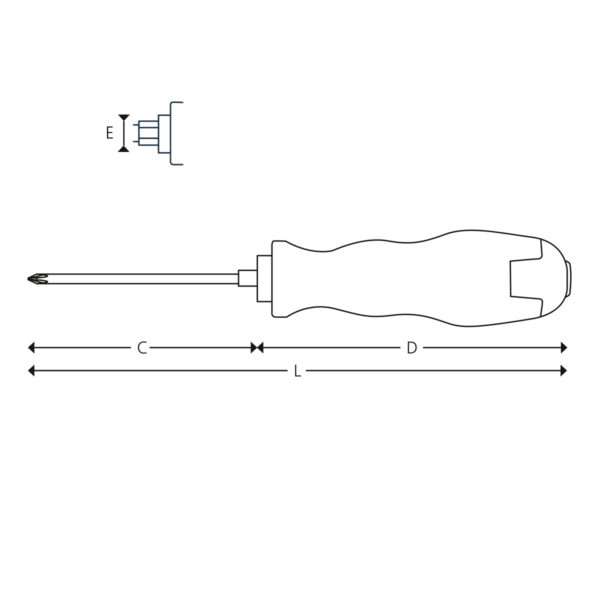 Skrutrekkere for Pozidriv® skruer - Bilde 2